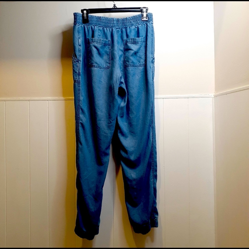 Dept 222 Chambray Denim Pull On Jogger Pants Size Medium